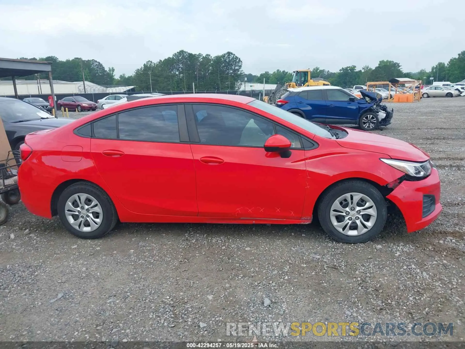 13 Photograph of a damaged car 1G1BJ5SM8K7101860 CHEVROLET CRUZE 2019