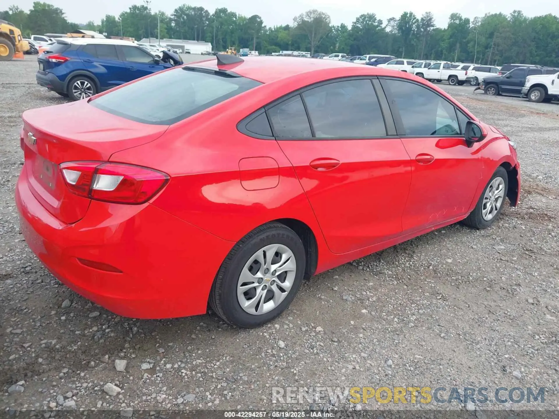 4 Photograph of a damaged car 1G1BJ5SM8K7101860 CHEVROLET CRUZE 2019