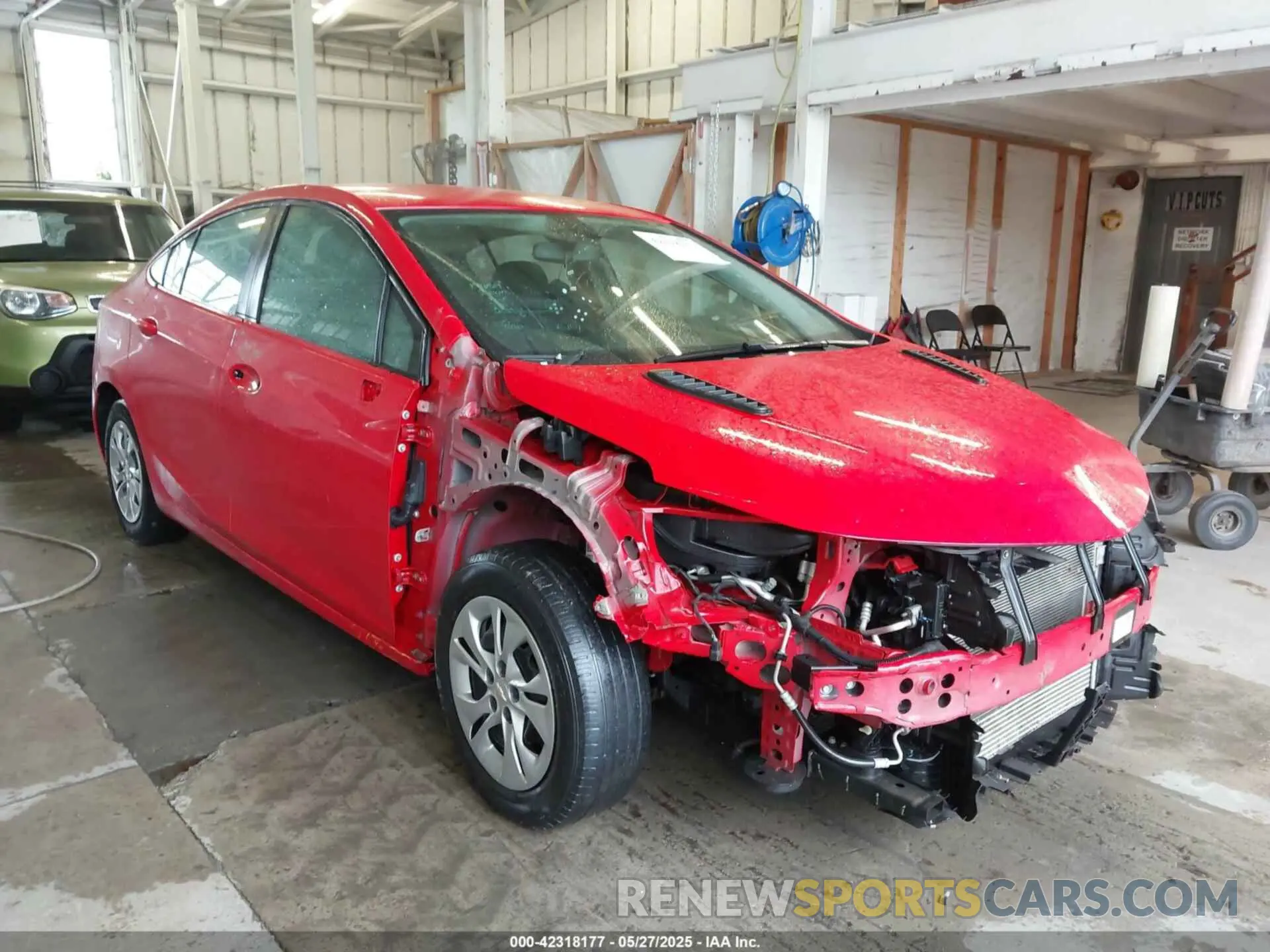 1 Photograph of a damaged car 1G1BJ5SM8K7102927 CHEVROLET CRUZE 2019