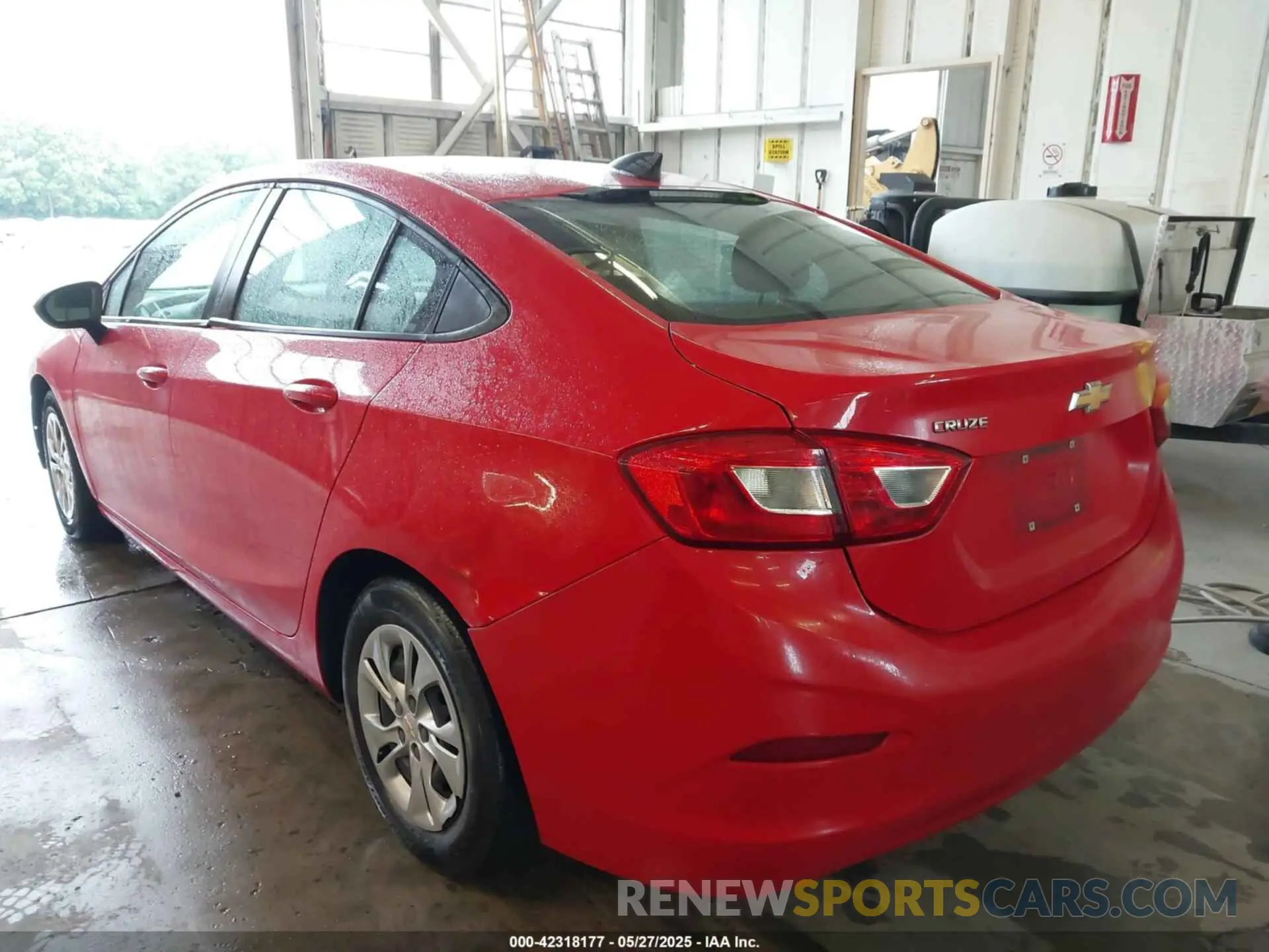 3 Photograph of a damaged car 1G1BJ5SM8K7102927 CHEVROLET CRUZE 2019