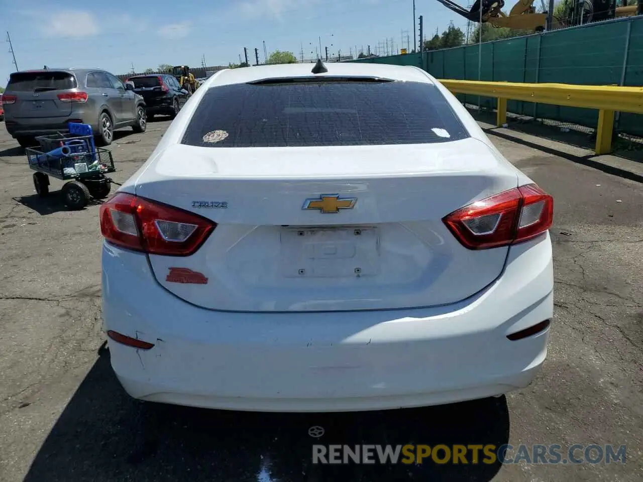 6 Photograph of a damaged car 1G1BJ5SMXK7105280 CHEVROLET CRUZE 2019