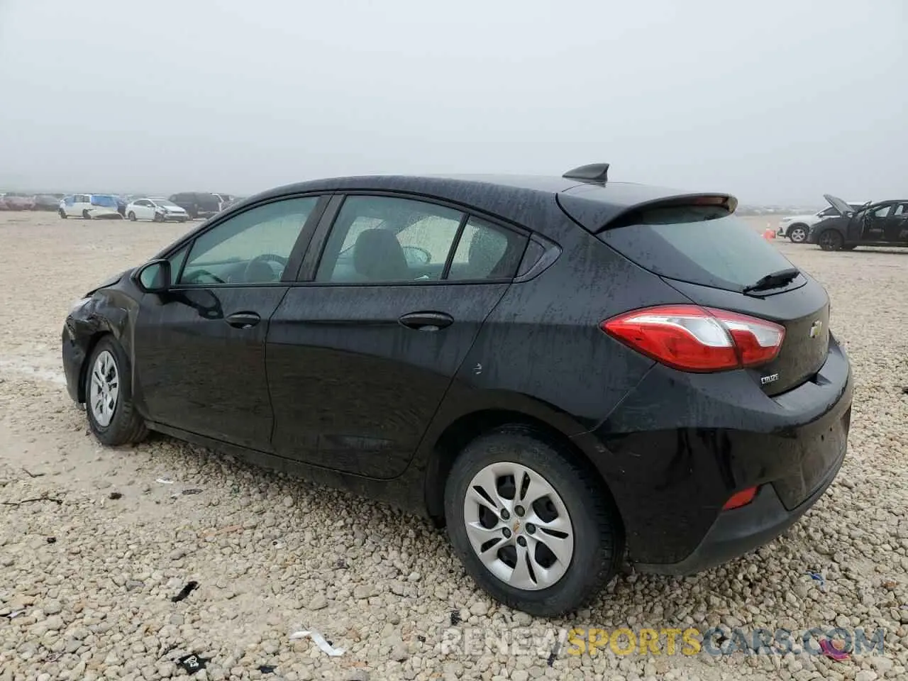 2 Photograph of a damaged car 3G1BC6SM2KS535726 CHEVROLET CRUZE 2019
