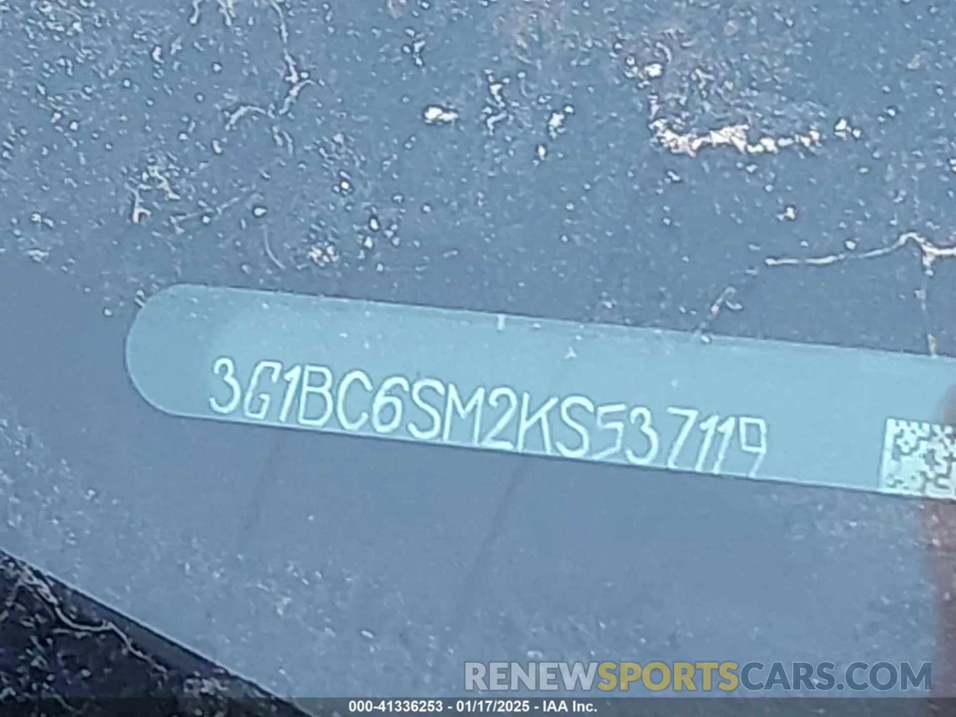 9 Photograph of a damaged car 3G1BC6SM2KS537119 CHEVROLET CRUZE 2019