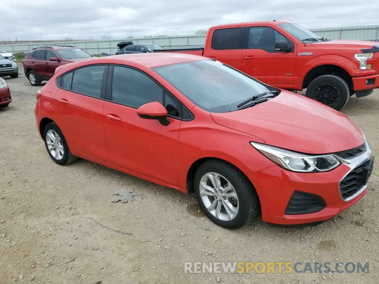 4 Photograph of a damaged car 3G1BC6SM2KS601594 CHEVROLET CRUZE 2019