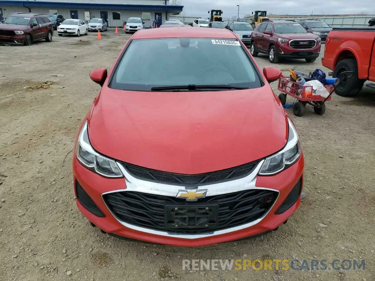 5 Photograph of a damaged car 3G1BC6SM2KS601594 CHEVROLET CRUZE 2019