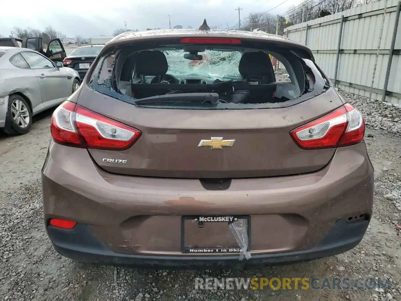 6 Photograph of a damaged car 3G1BC6SM4KS595507 CHEVROLET CRUZE 2019