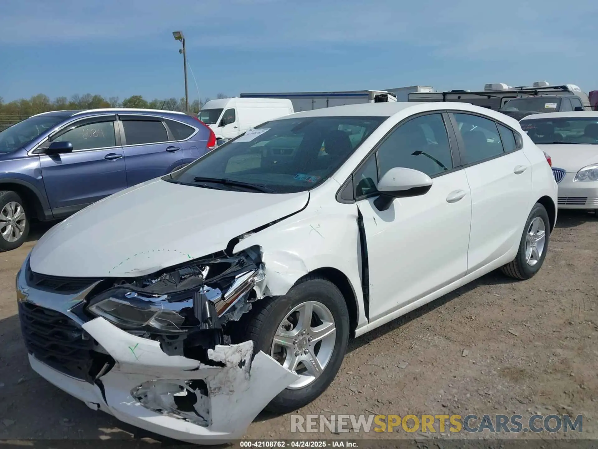 6 Photograph of a damaged car 3G1BC6SM4KS603489 CHEVROLET CRUZE 2019