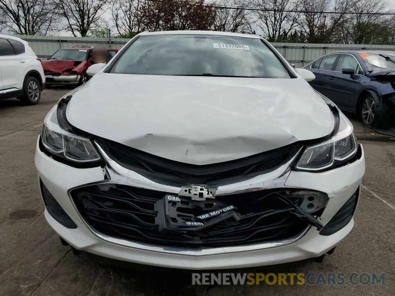 5 Photograph of a damaged car 3G1BC6SM5KS590347 CHEVROLET CRUZE 2019