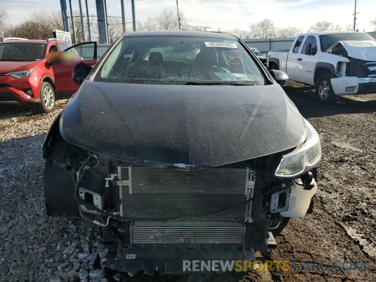 5 Photograph of a damaged car 3G1BC6SM7KS579589 CHEVROLET CRUZE 2019