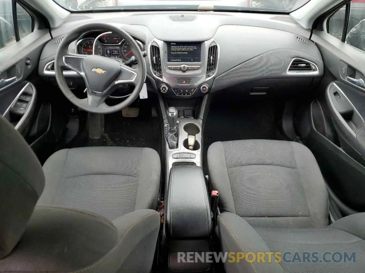 8 Photograph of a damaged car 3G1BC6SM7KS579589 CHEVROLET CRUZE 2019