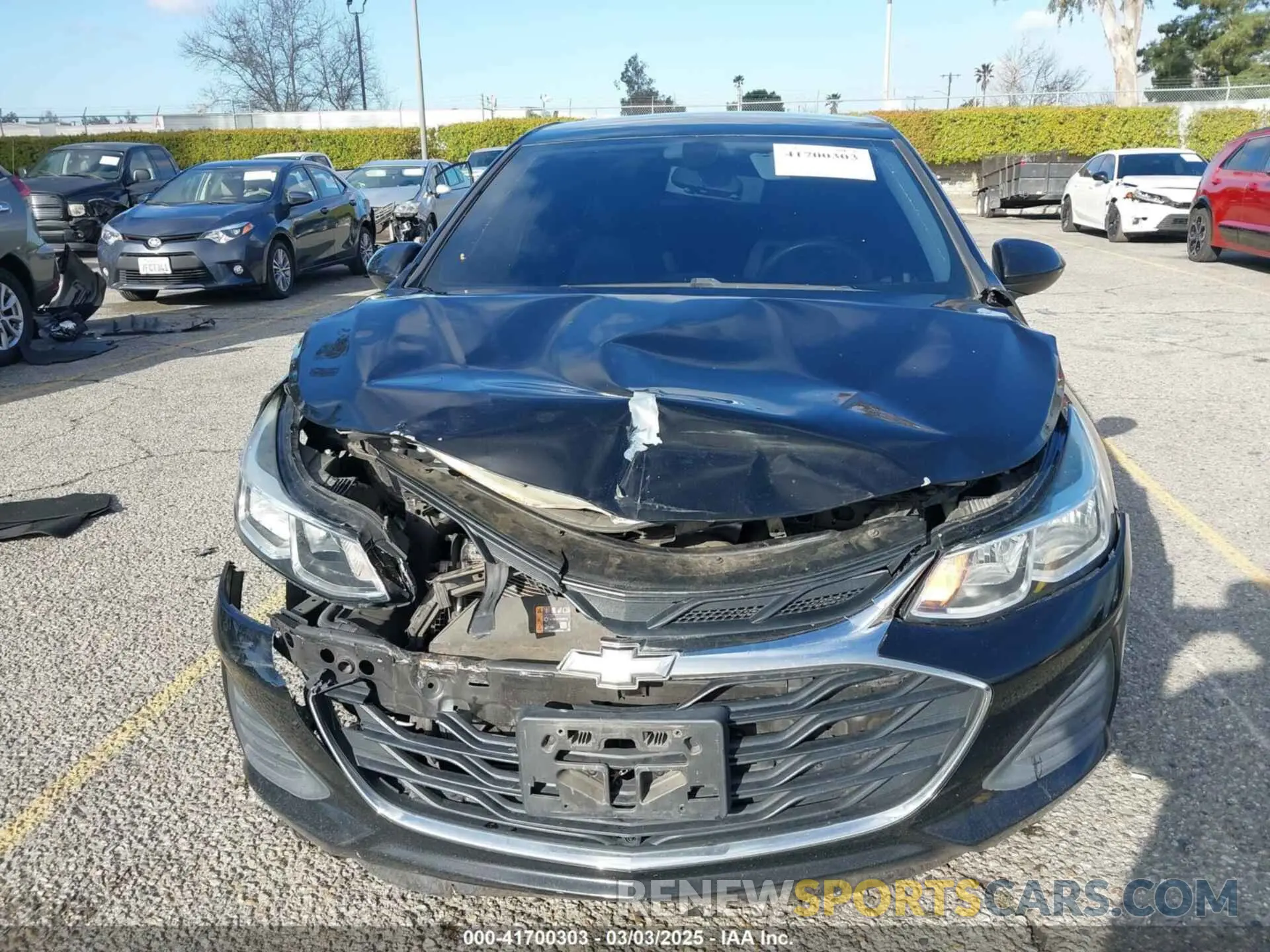 6 Photograph of a damaged car 3G1BC6SM8KS589855 CHEVROLET CRUZE 2019