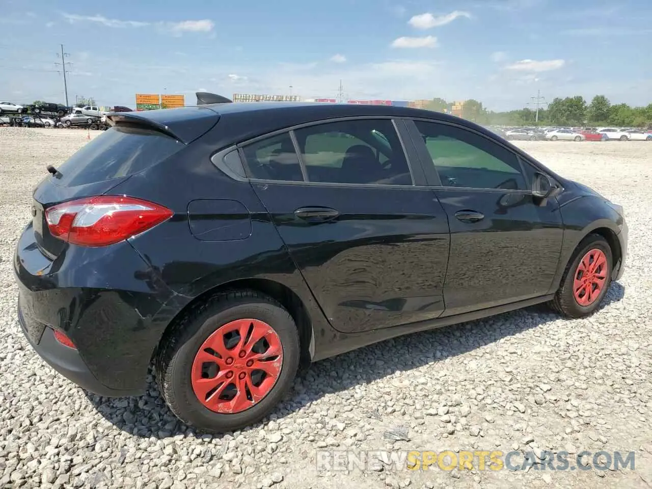 3 Photograph of a damaged car 3G1BC6SM8KS614639 CHEVROLET CRUZE 2019