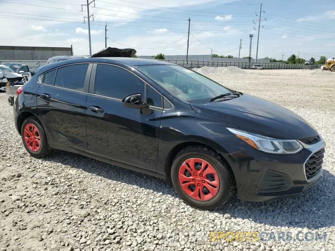 4 Photograph of a damaged car 3G1BC6SM8KS614639 CHEVROLET CRUZE 2019