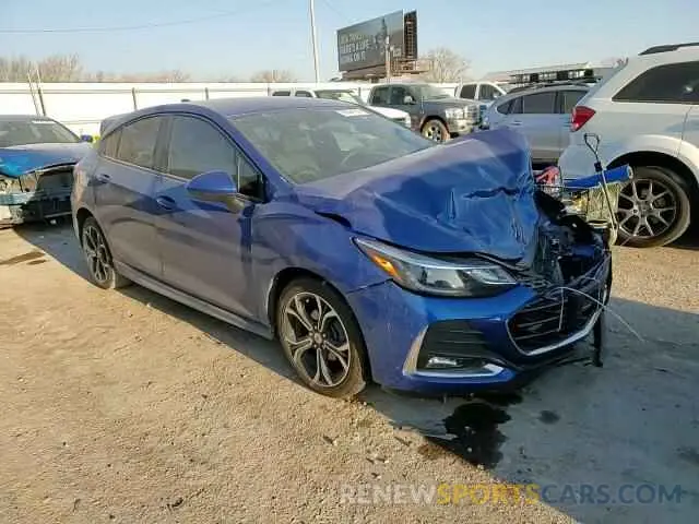 11 Photograph of a damaged car 3G1BE6SM1KS587469 CHEVROLET CRUZE 2019