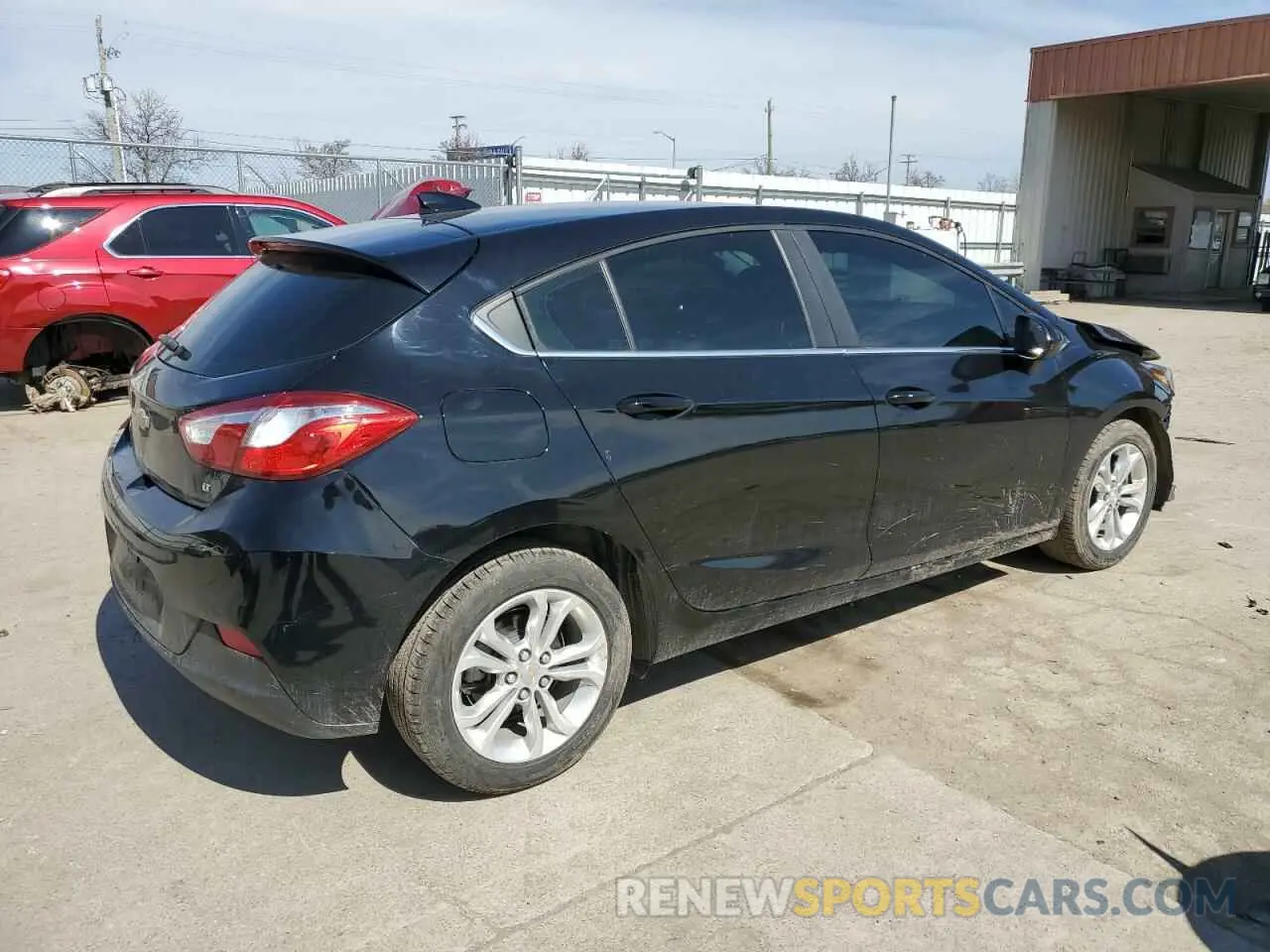 3 Photograph of a damaged car 3G1BE6SM2KS570311 CHEVROLET CRUZE 2019
