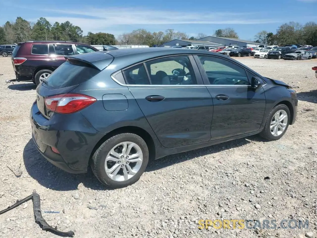 3 Photograph of a damaged car 3G1BE6SM3KS544042 CHEVROLET CRUZE 2019