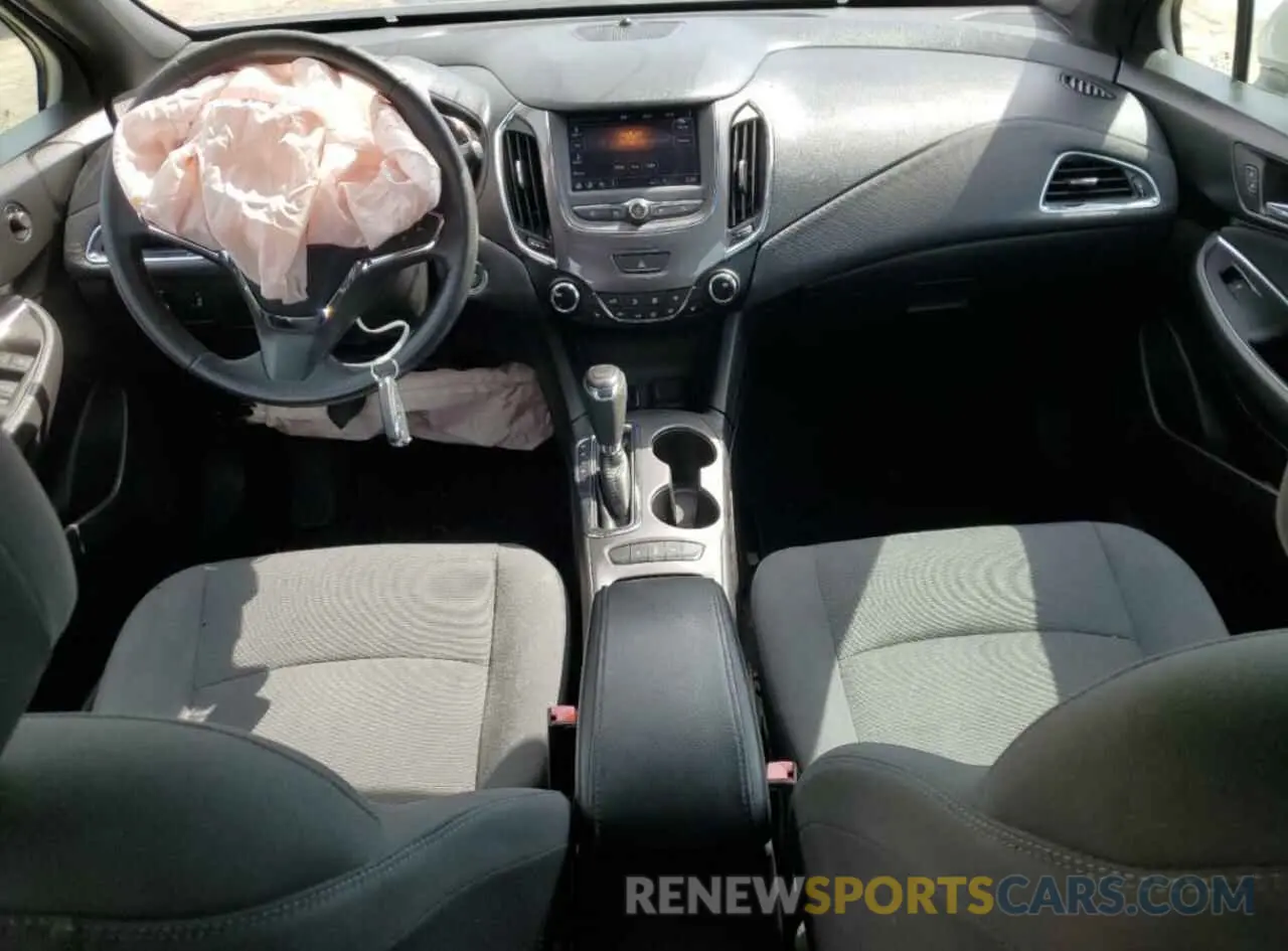8 Photograph of a damaged car 3G1BE6SM3KS610220 CHEVROLET CRUZE 2019