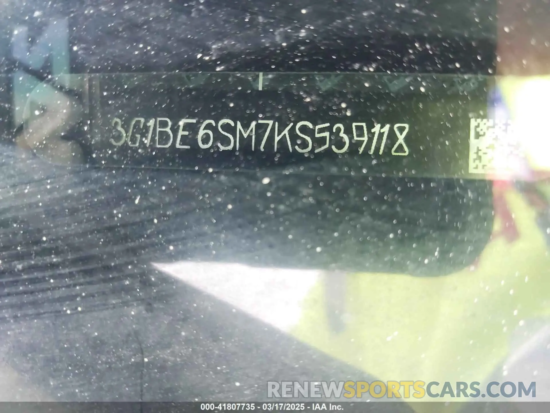 9 Photograph of a damaged car 3G1BE6SM7KS539118 CHEVROLET CRUZE 2019