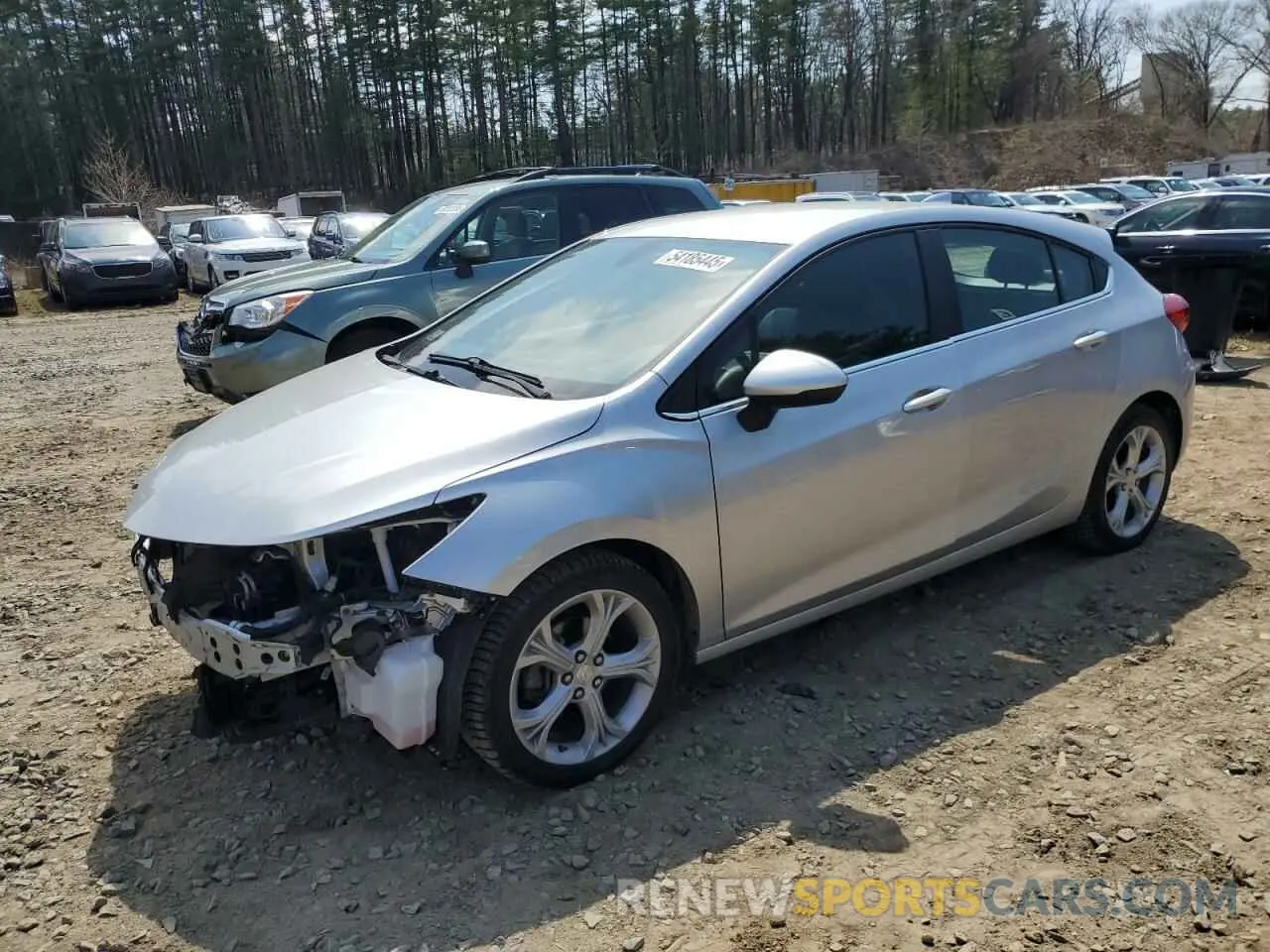 1 Photograph of a damaged car 3G1BF6SM1KS569549 CHEVROLET CRUZE 2019