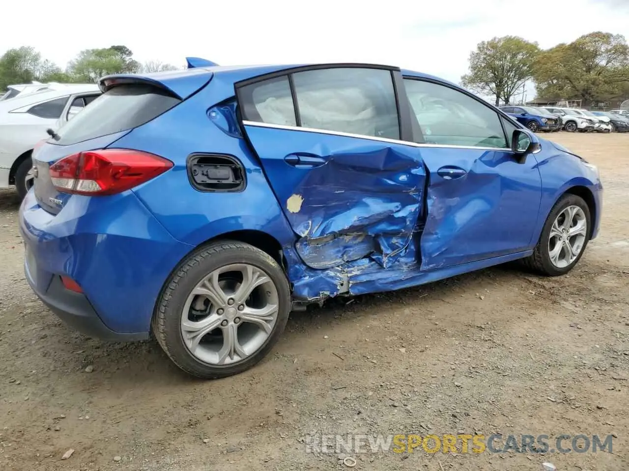 3 Photograph of a damaged car 3G1BF6SMXKS592215 CHEVROLET CRUZE 2019
