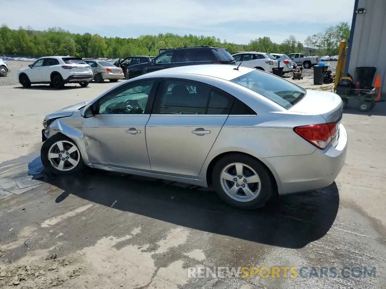 2 Photograph of a damaged car 1G1PK5SB3E7447983 CHEVROLET CRUZE 2021