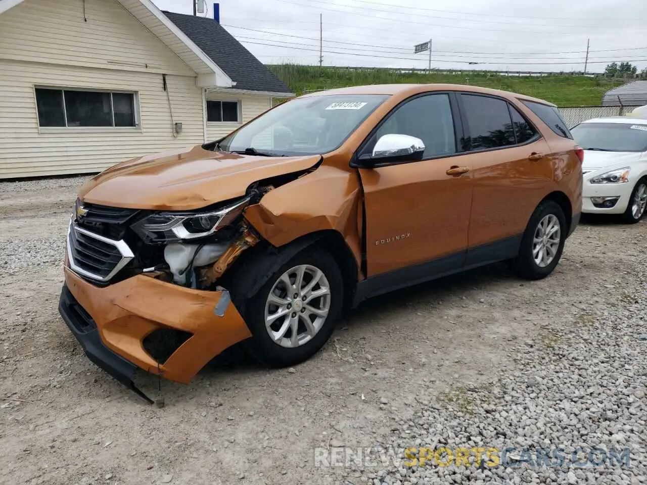 1 Photograph of a damaged car 2GNAXHEV1K6195420 CHEVROLET EQUINOX 2019