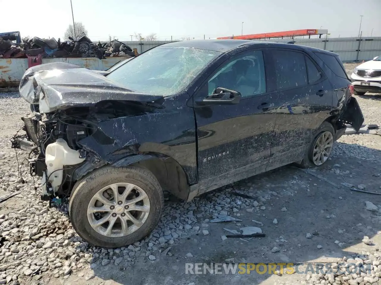 1 Photograph of a damaged car 2GNAXHEV3K6138720 CHEVROLET EQUINOX 2019