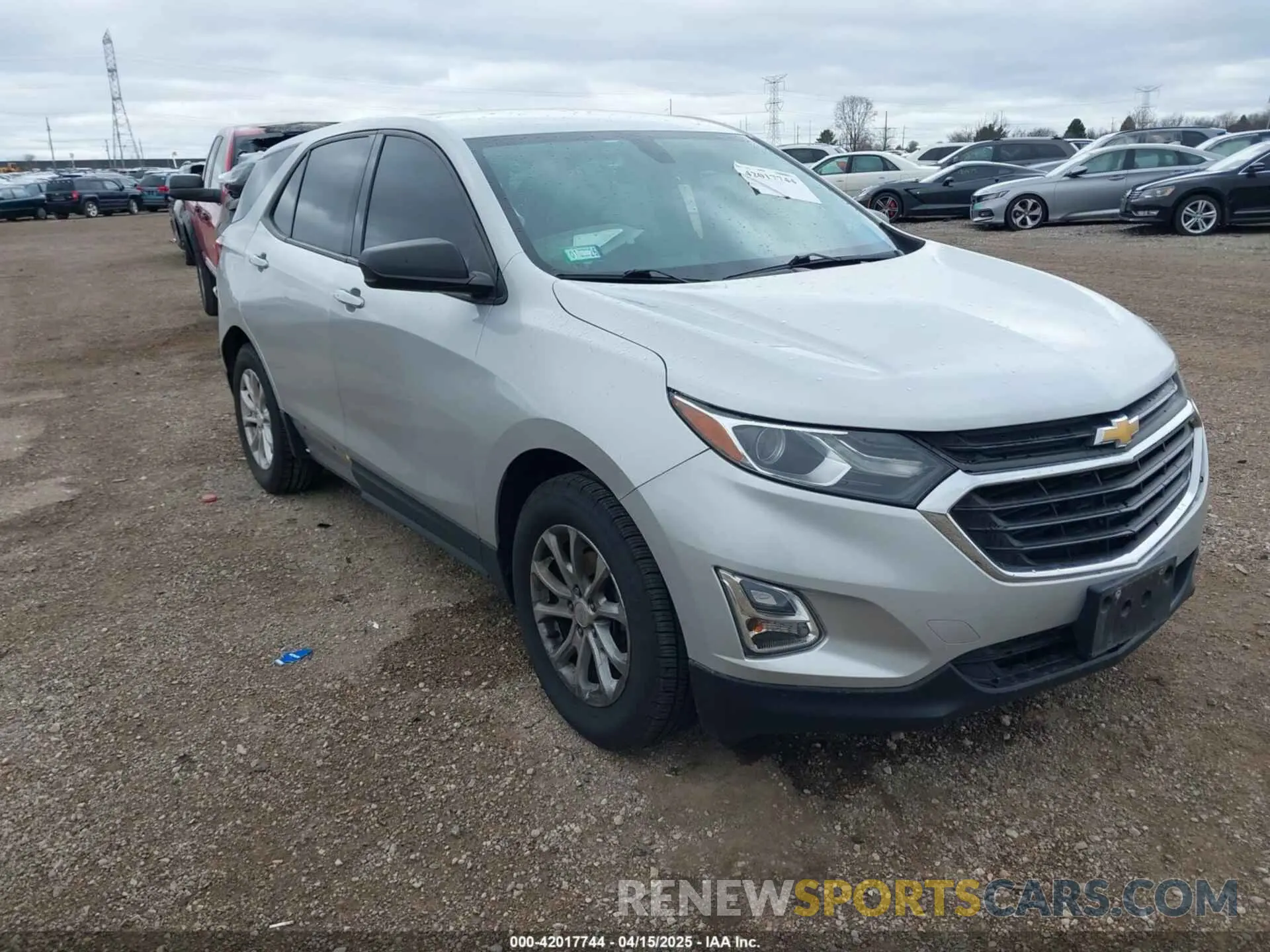 1 Photograph of a damaged car 2GNAXHEV5K6155034 CHEVROLET EQUINOX 2019