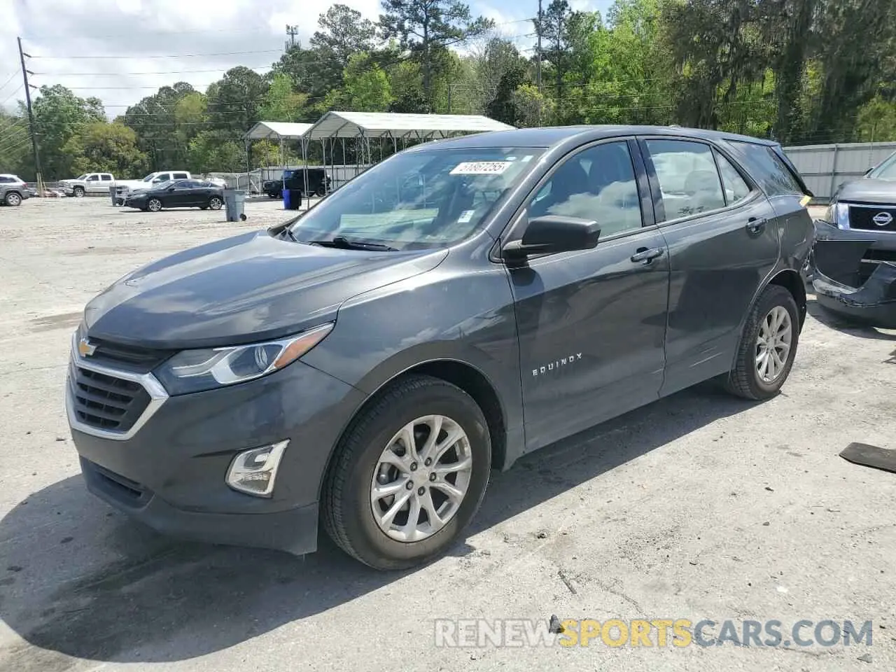 1 Photograph of a damaged car 2GNAXHEV7K6126618 CHEVROLET EQUINOX 2019
