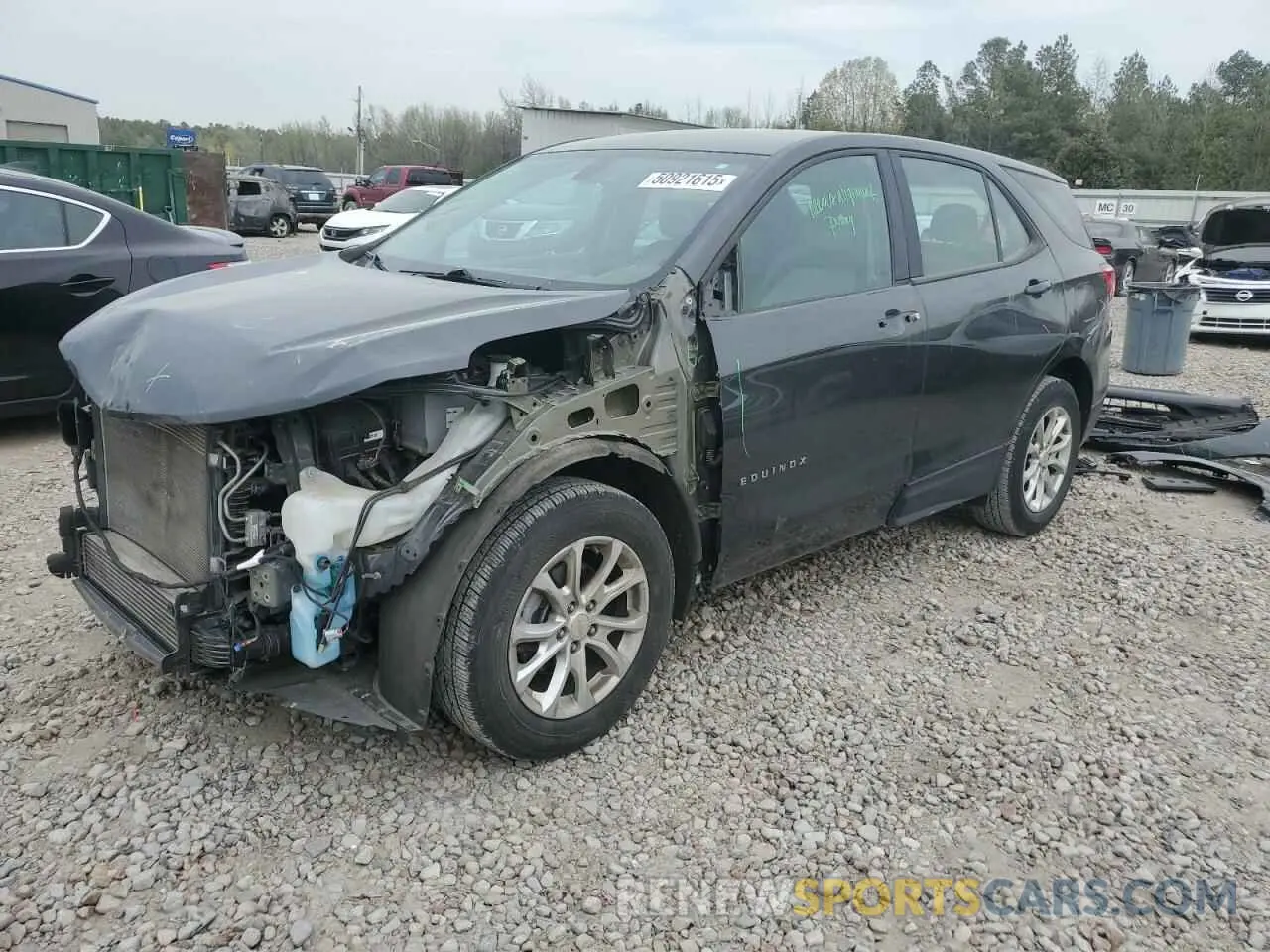 1 Photograph of a damaged car 2GNAXHEV7K6282500 CHEVROLET EQUINOX 2019