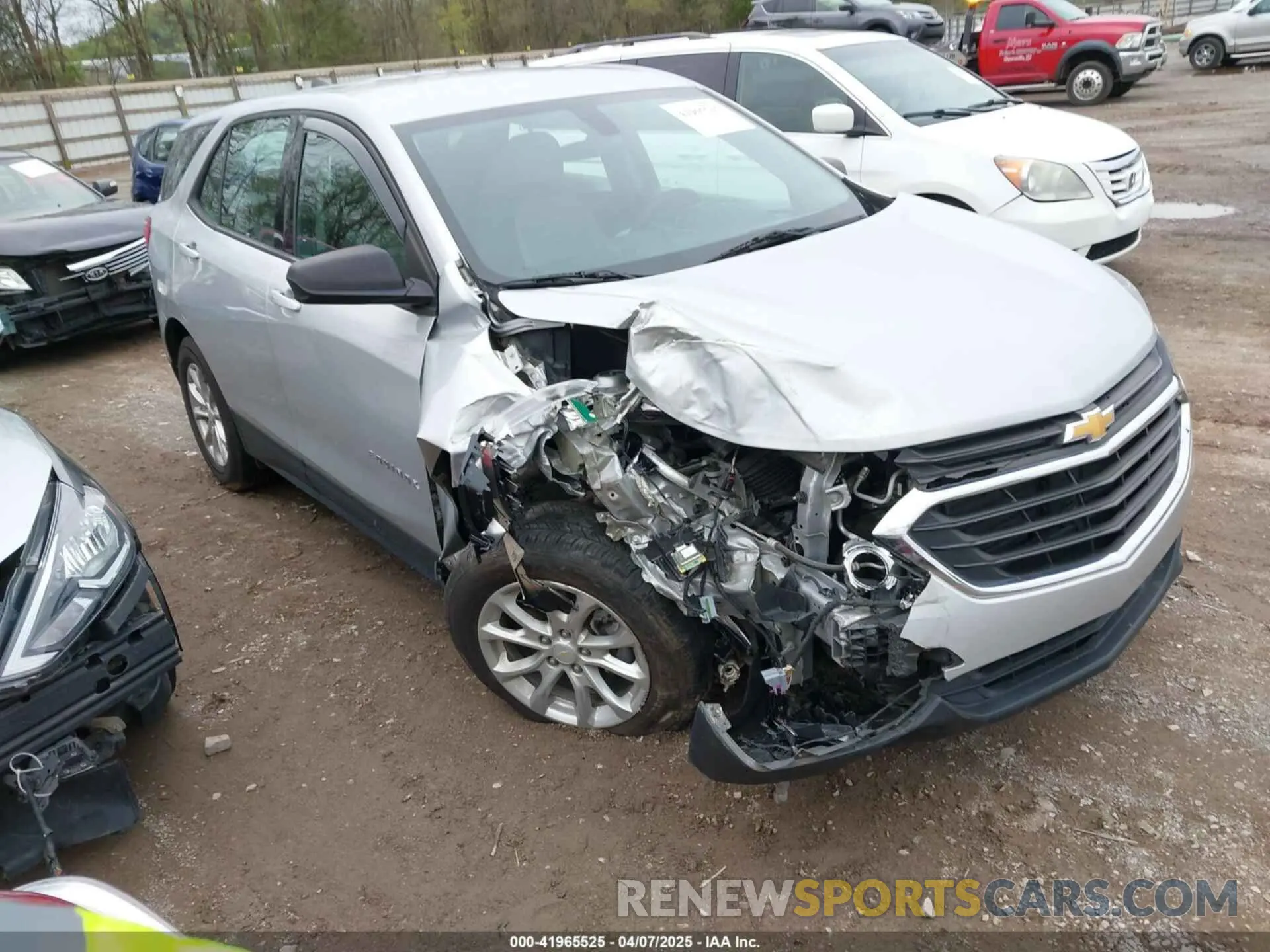1 Photograph of a damaged car 2GNAXHEV8K6170949 CHEVROLET EQUINOX 2019