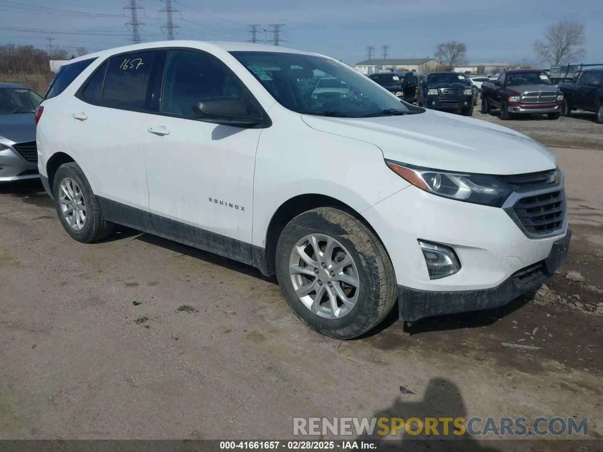 1 Photograph of a damaged car 2GNAXHEVXK6251595 CHEVROLET EQUINOX 2019