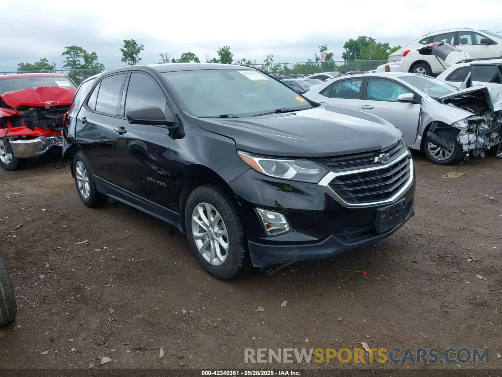 1 Photograph of a damaged car 2GNAXHEVXK6291076 CHEVROLET EQUINOX 2019