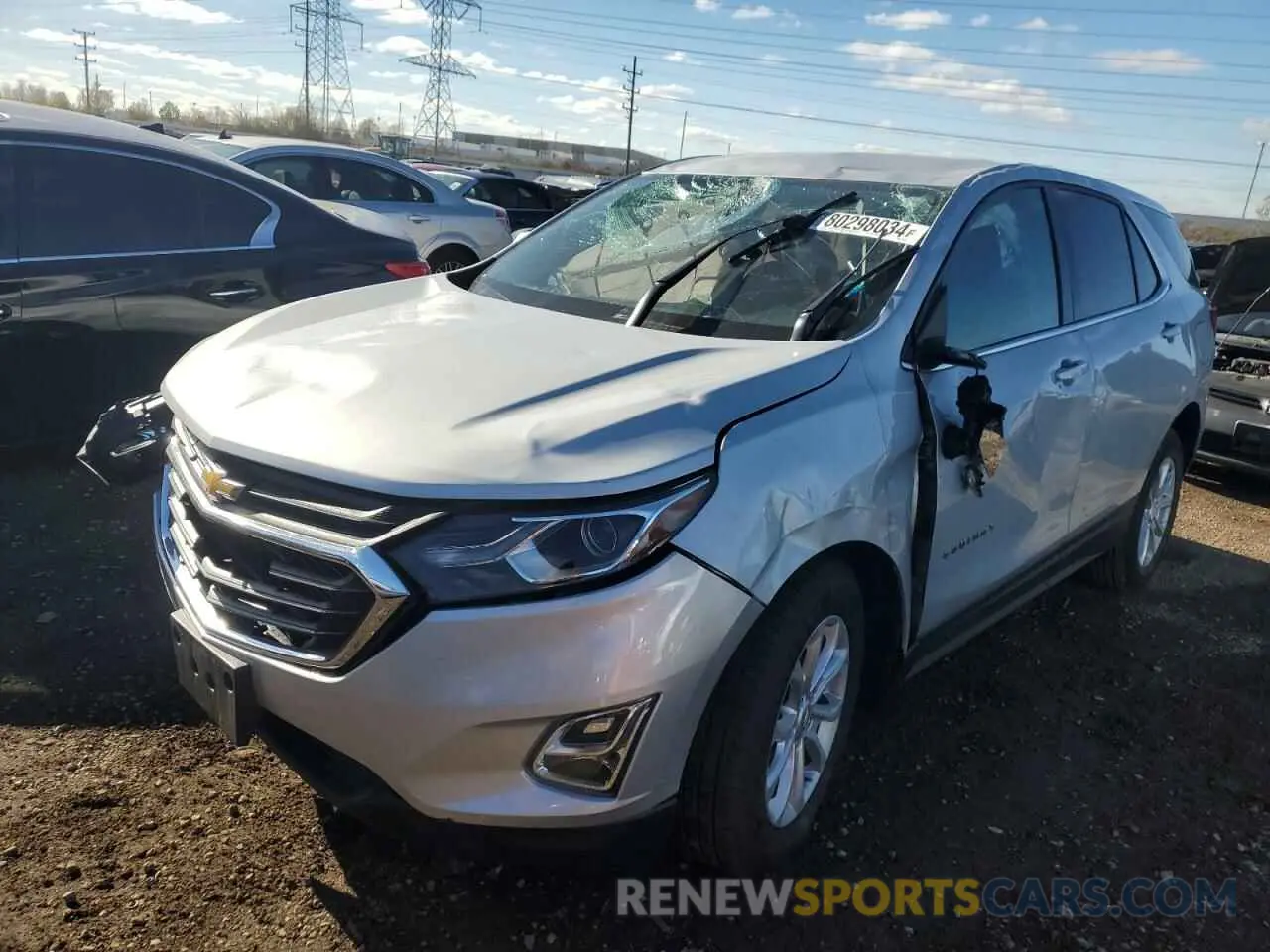 1 Photograph of a damaged car 2GNAXJEV0K6191673 CHEVROLET EQUINOX 2019