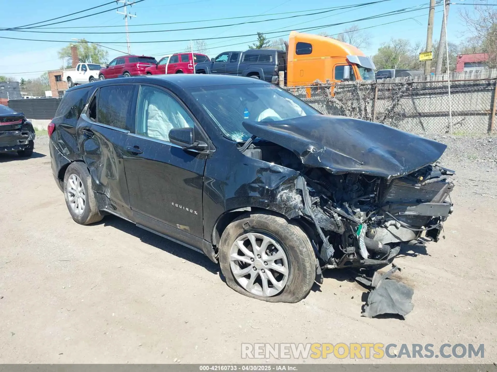 1 Photograph of a damaged car 2GNAXJEV5K6240205 CHEVROLET EQUINOX 2019