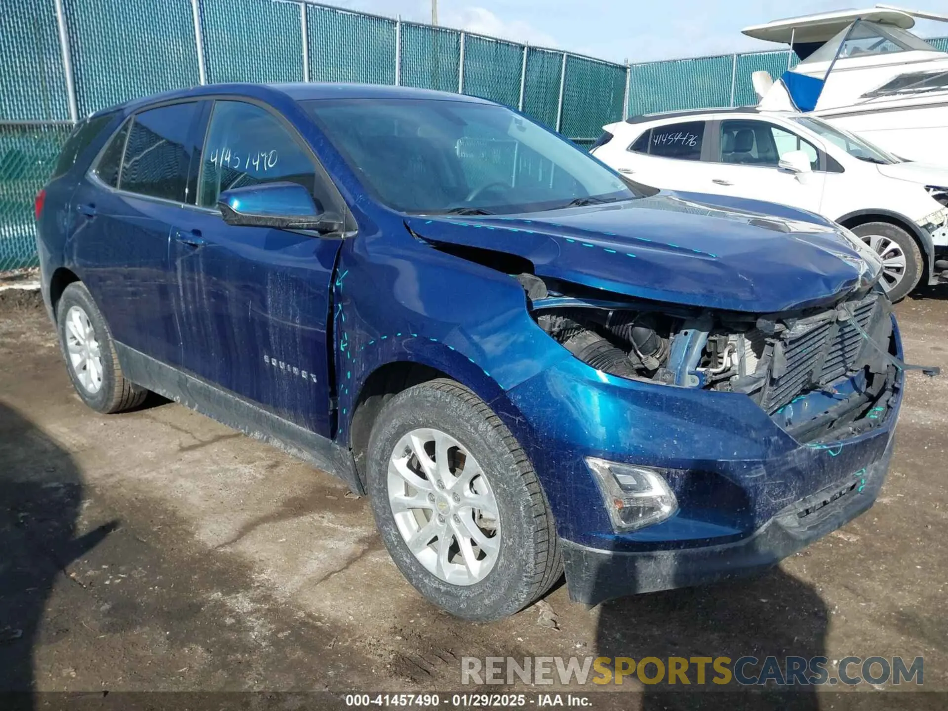 1 Photograph of a damaged car 2GNAXKEV0K6296672 CHEVROLET EQUINOX 2019