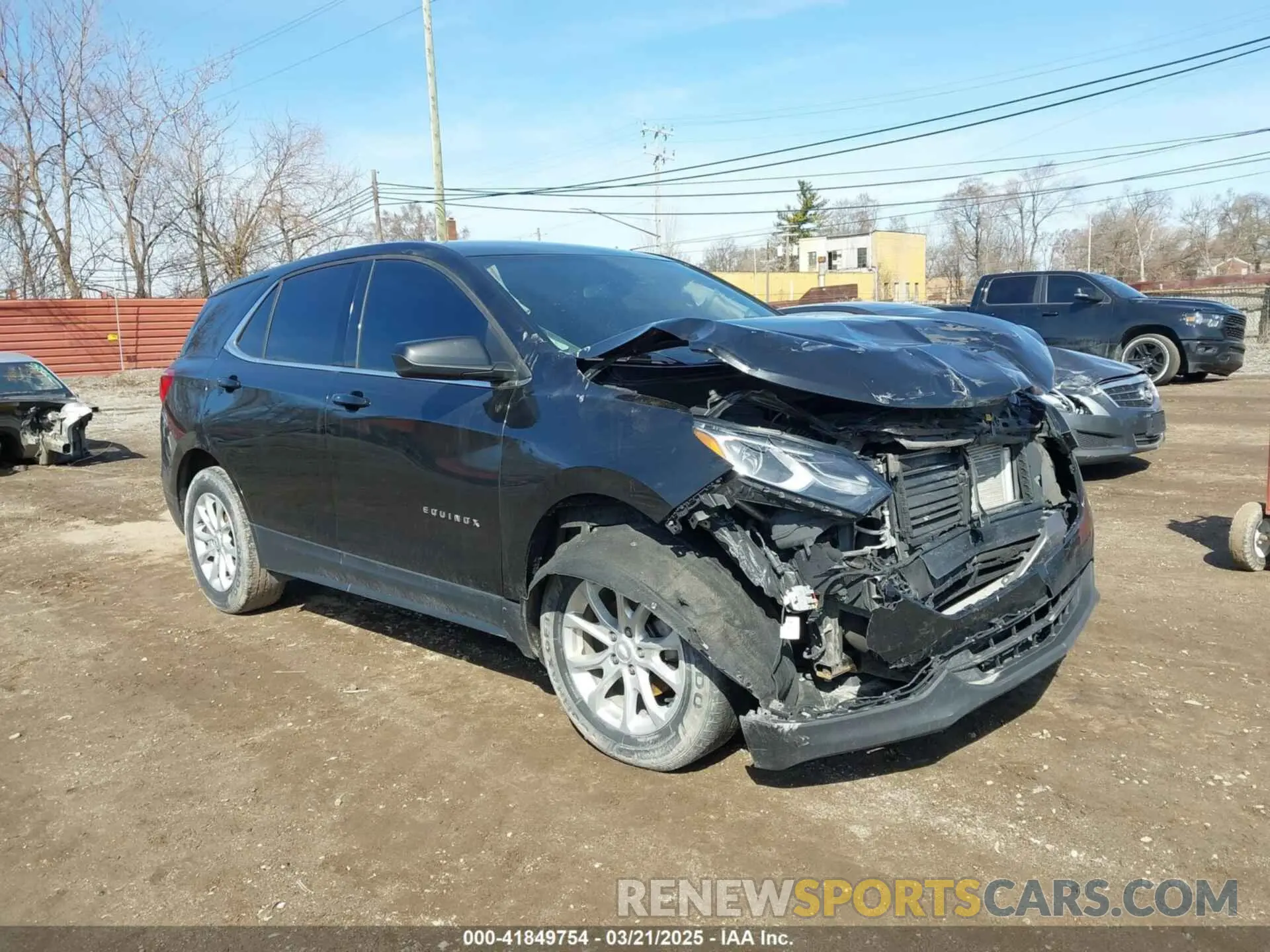 1 Photograph of a damaged car 2GNAXKEV2K6219284 CHEVROLET EQUINOX 2019