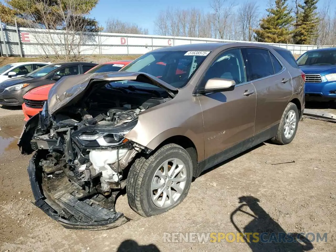 1 Photograph of a damaged car 2GNAXKEV3K6131554 CHEVROLET EQUINOX 2019