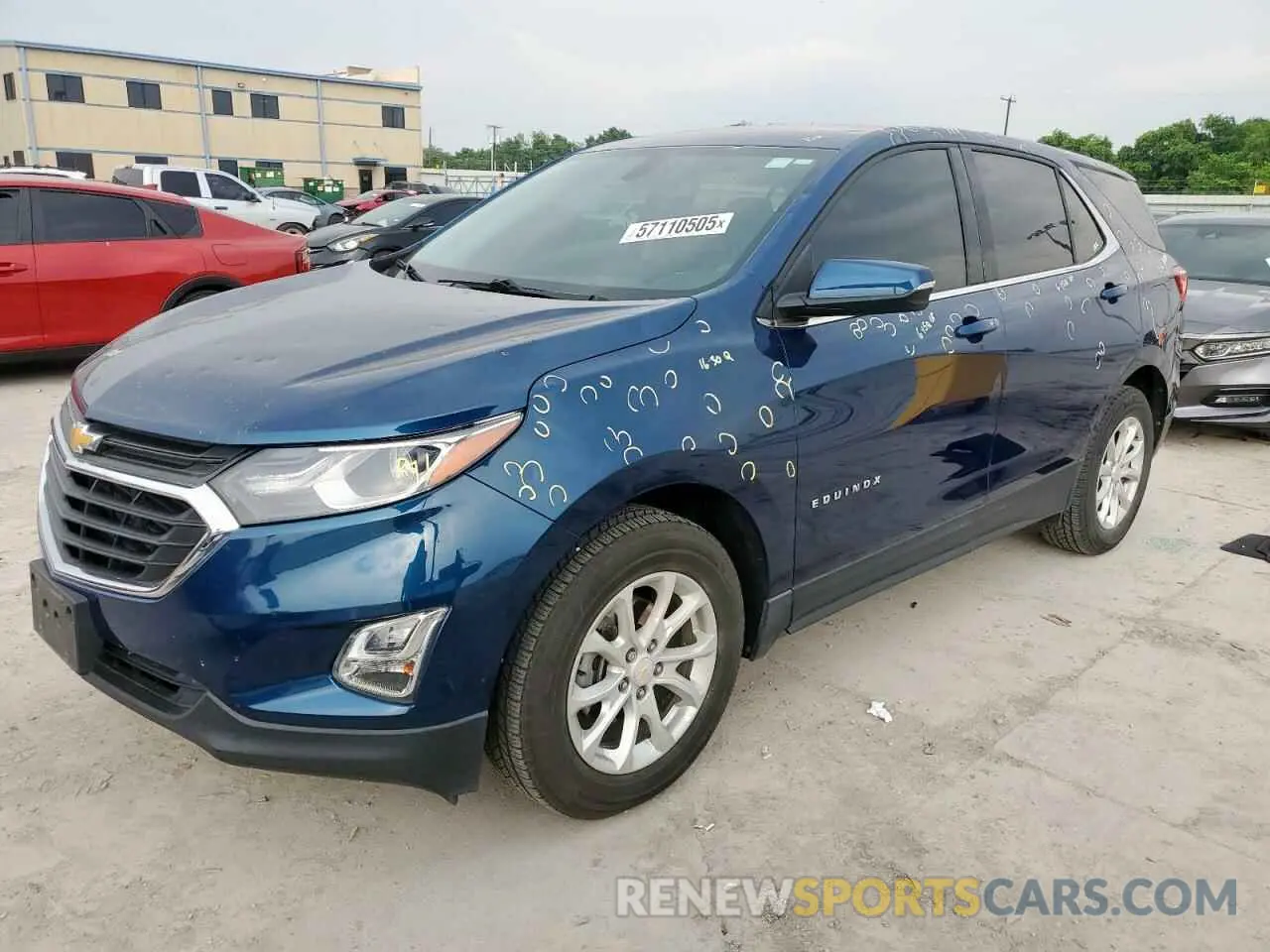 1 Photograph of a damaged car 2GNAXKEV3K6233694 CHEVROLET EQUINOX 2019