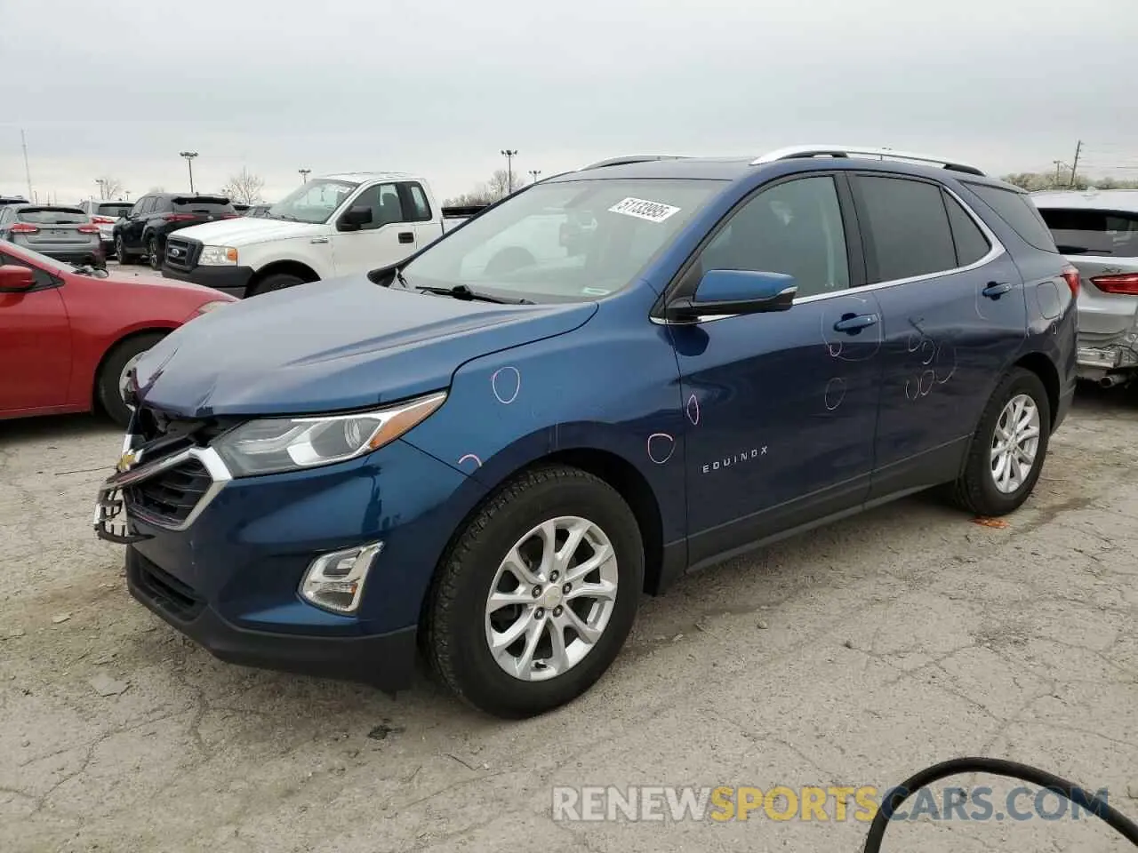 1 Photograph of a damaged car 2GNAXKEV5K6183073 CHEVROLET EQUINOX 2019