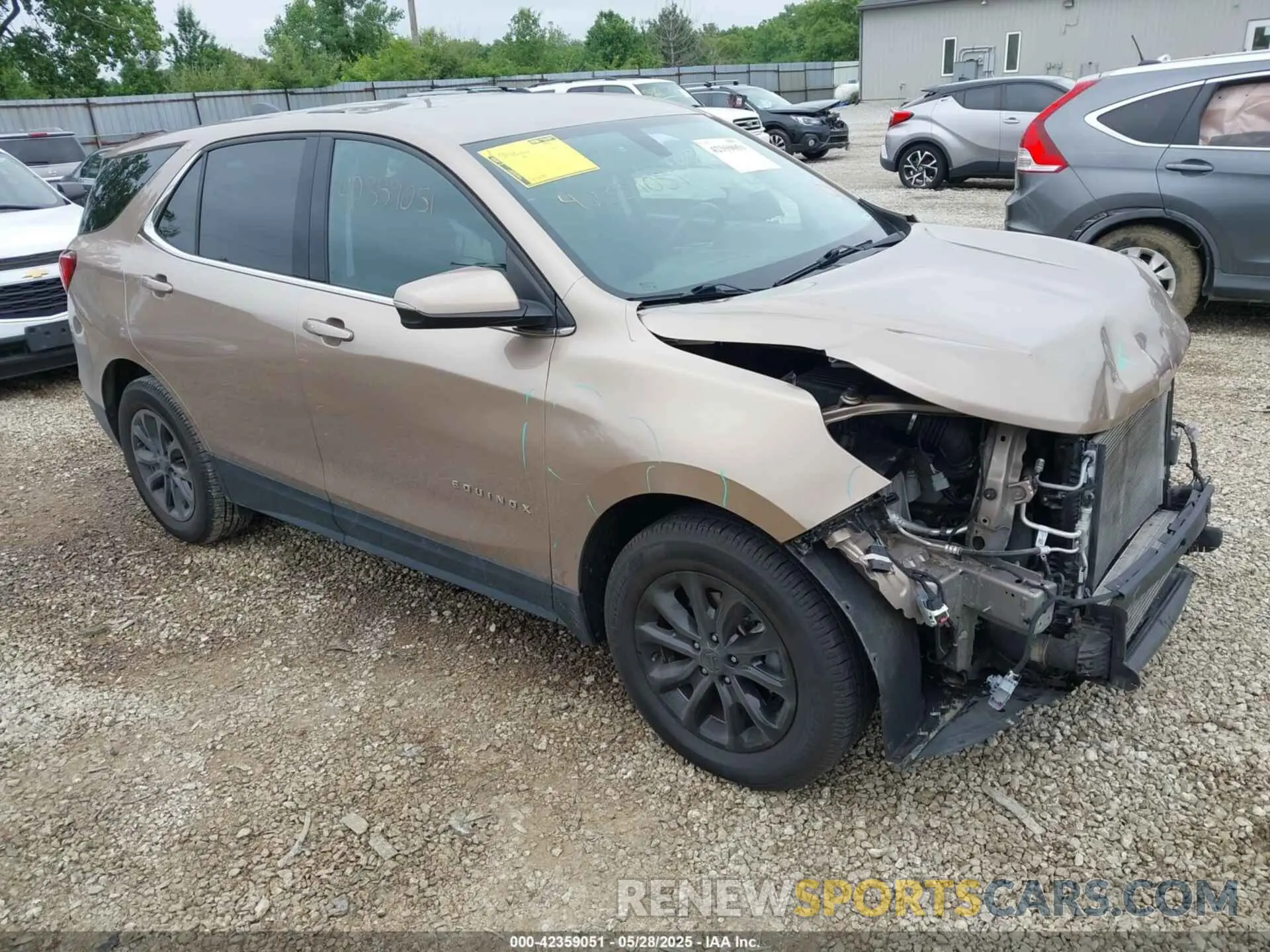 1 Photograph of a damaged car 2GNAXKEV5K6227198 CHEVROLET EQUINOX 2019