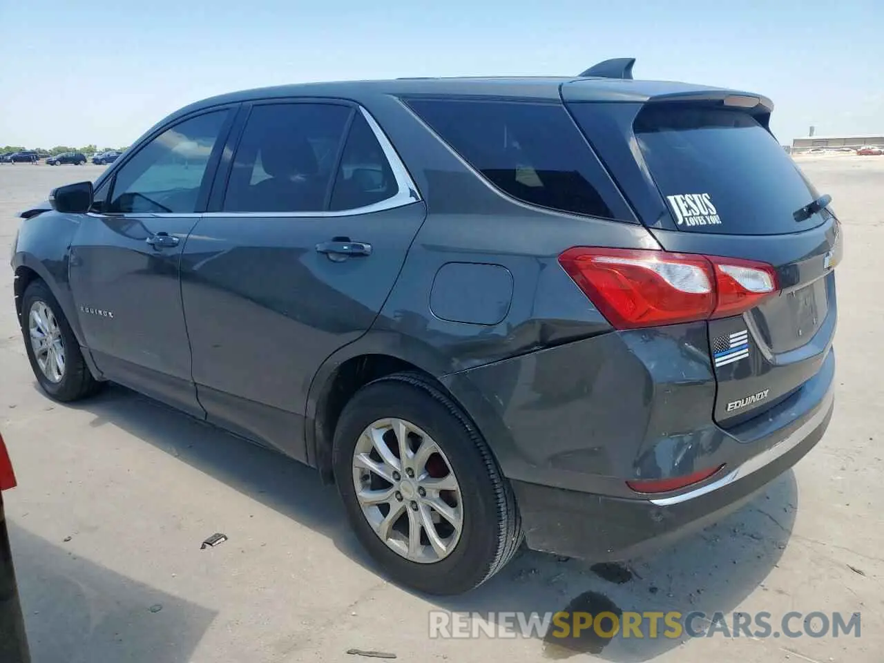2 Photograph of a damaged car 2GNAXKEV6K6100167 CHEVROLET EQUINOX 2019