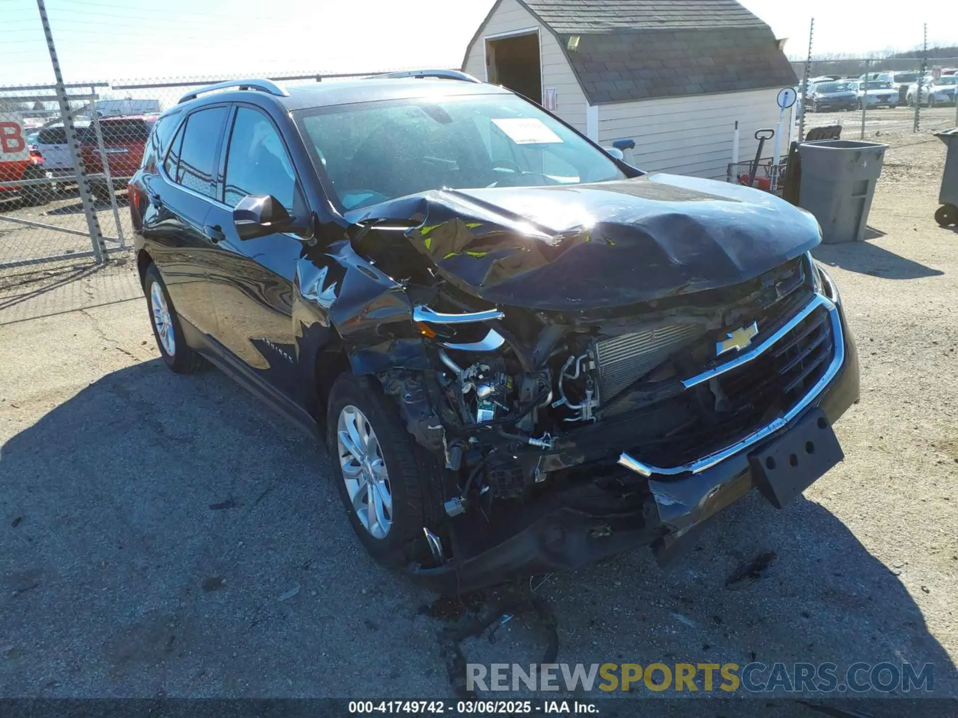 1 Photograph of a damaged car 2GNAXKEV6K6115588 CHEVROLET EQUINOX 2019