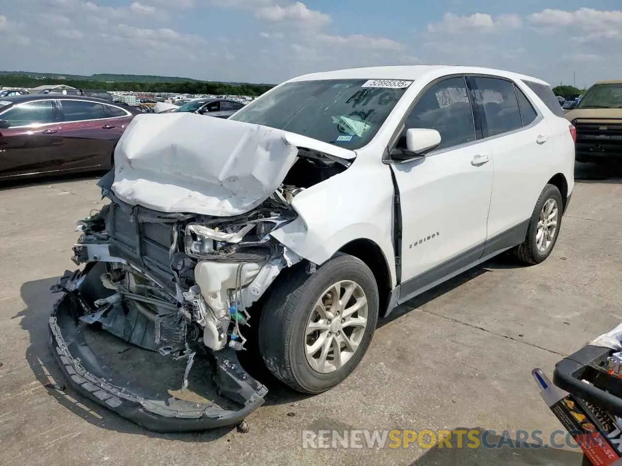 1 Photograph of a damaged car 2GNAXKEV6K6183485 CHEVROLET EQUINOX 2019