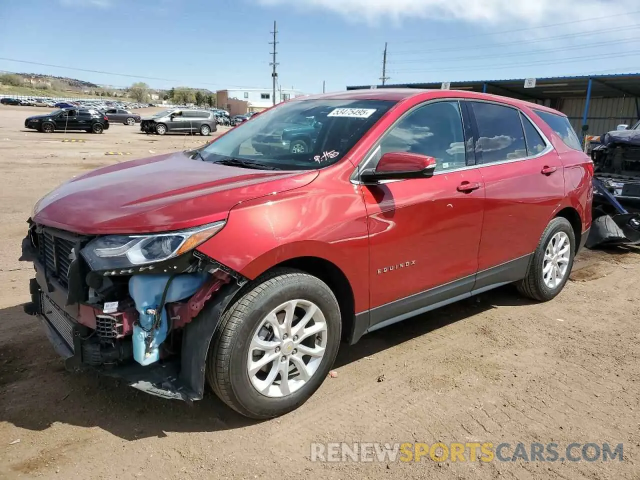 1 Photograph of a damaged car 2GNAXKEV7K6128706 CHEVROLET EQUINOX 2019