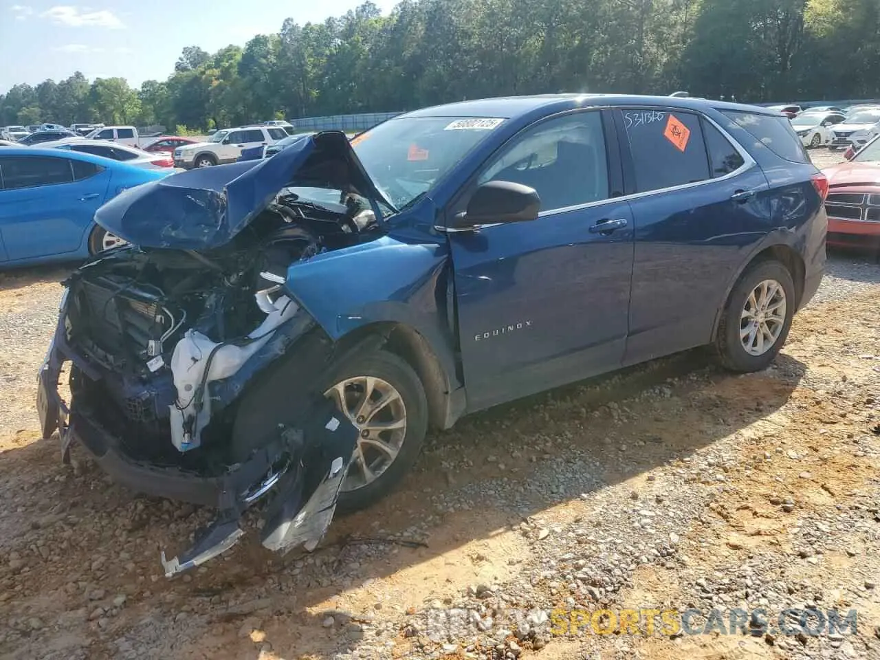 1 Photograph of a damaged car 2GNAXKEV7K6261627 CHEVROLET EQUINOX 2019