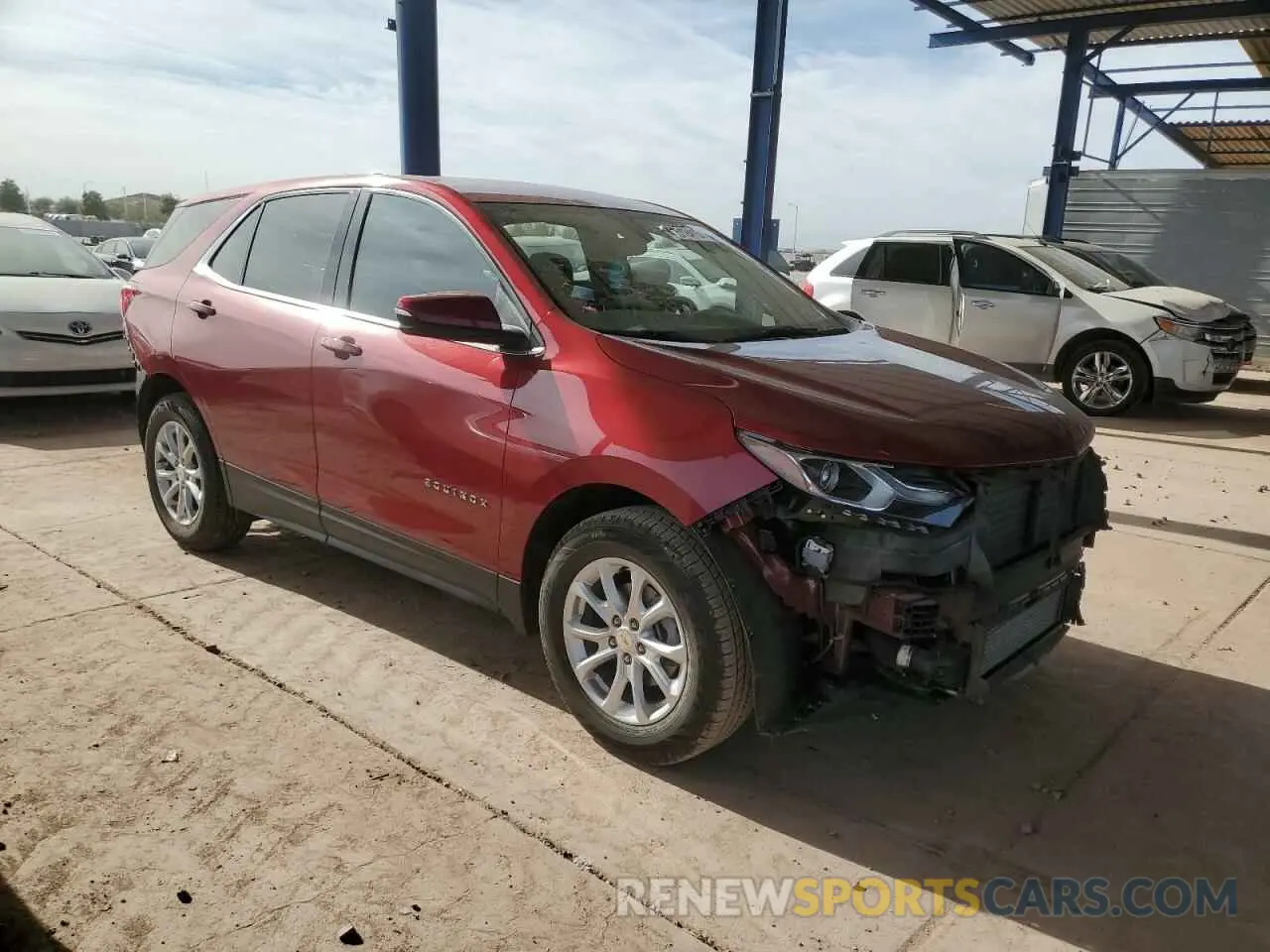 4 Photograph of a damaged car 2GNAXKEV7K6263698 CHEVROLET EQUINOX 2019