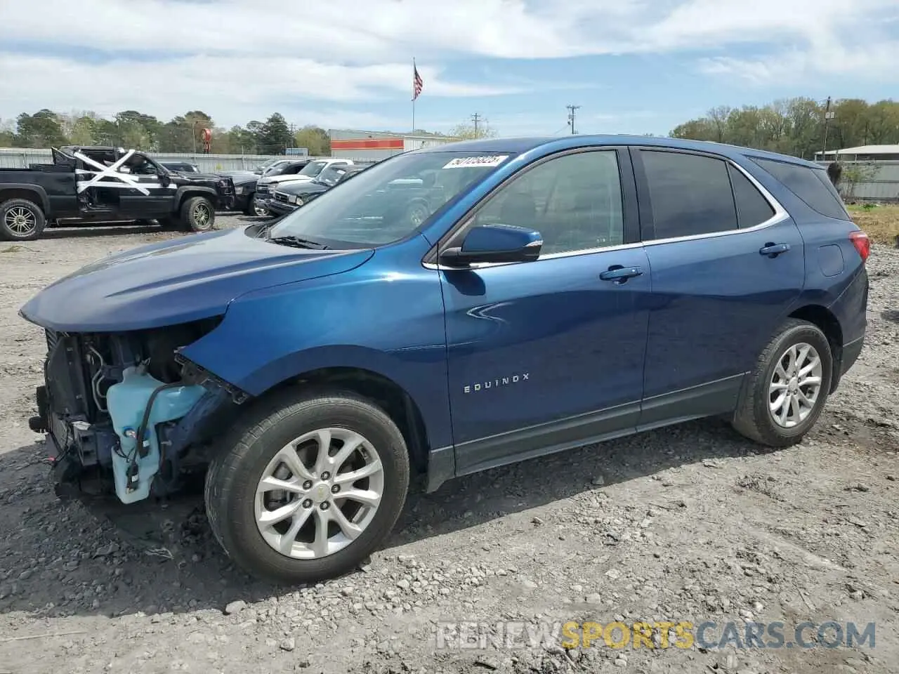 1 Photograph of a damaged car 2GNAXKEV8K6123272 CHEVROLET EQUINOX 2019
