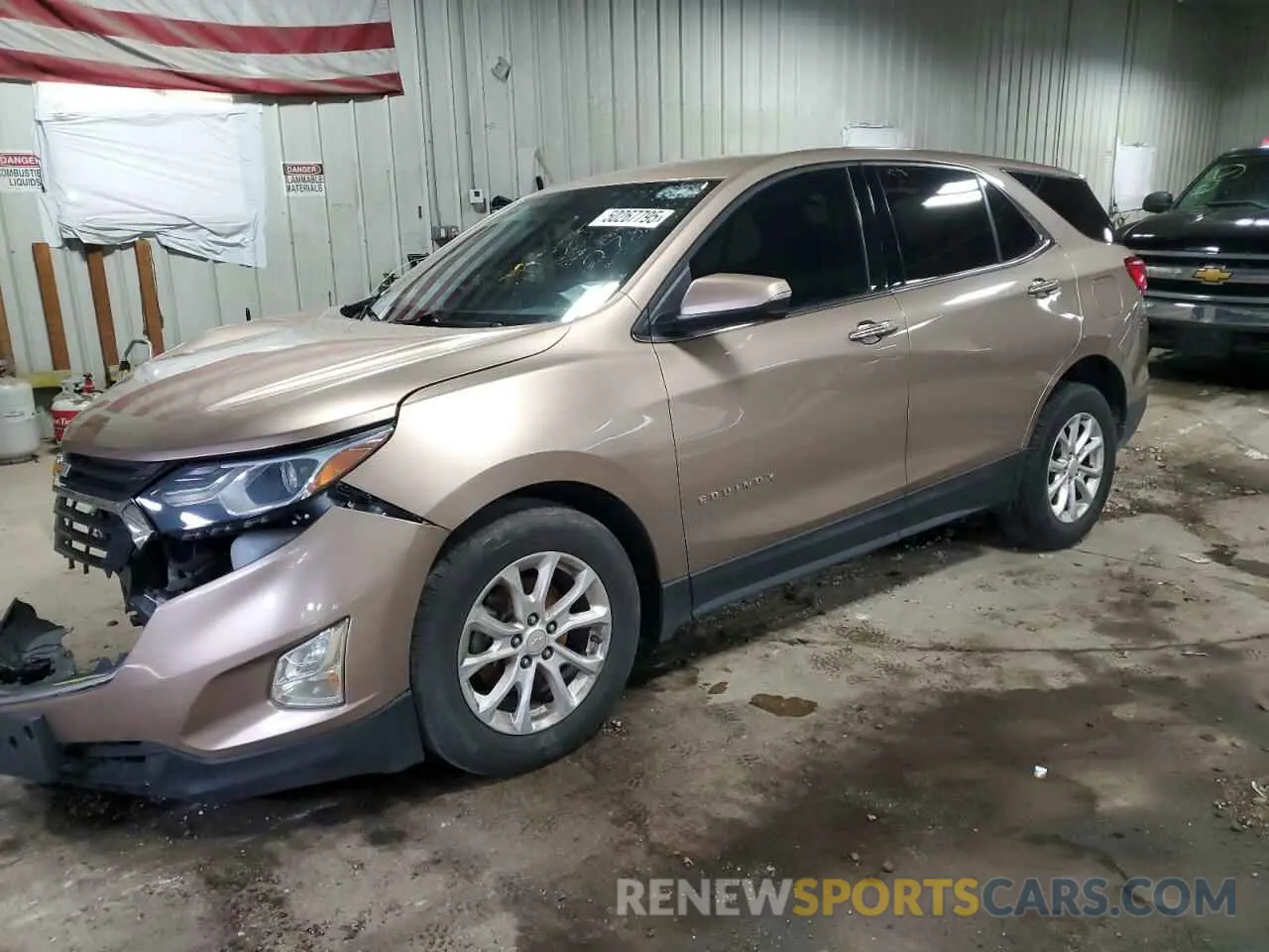 1 Photograph of a damaged car 2GNAXKEV9K6112782 CHEVROLET EQUINOX 2019