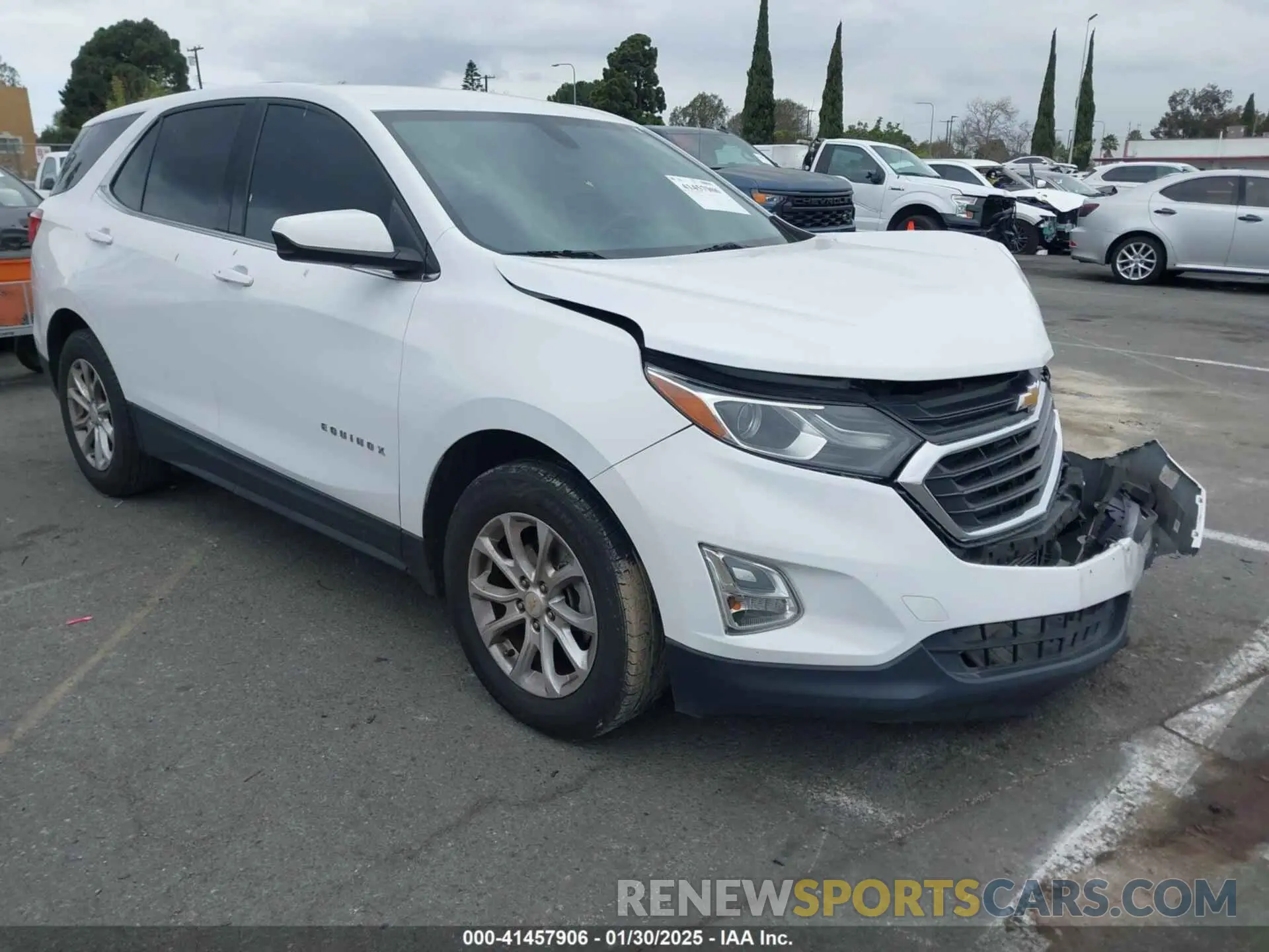 1 Photograph of a damaged car 2GNAXKEV9K6186669 CHEVROLET EQUINOX 2019